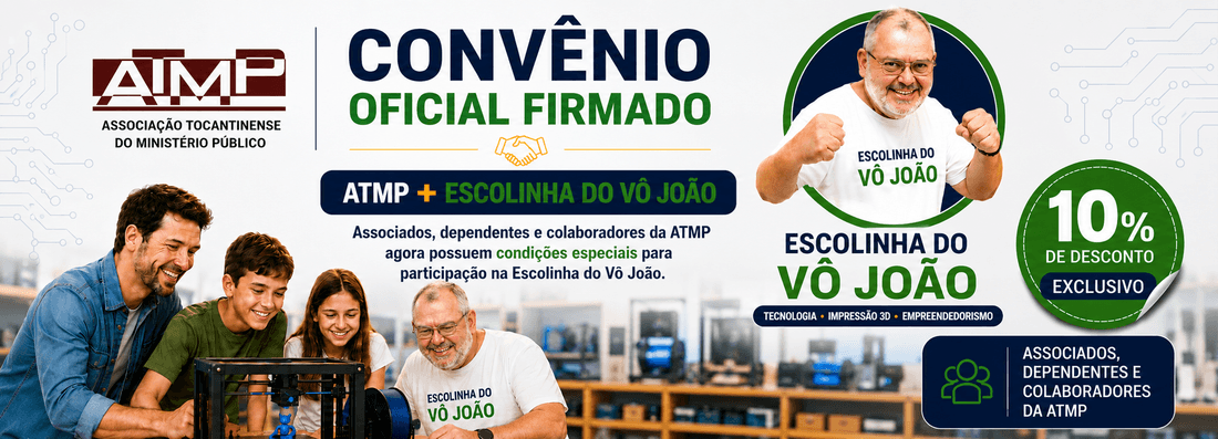 Convênio ATMP e Escolinha do Vô João com 10% de desconto